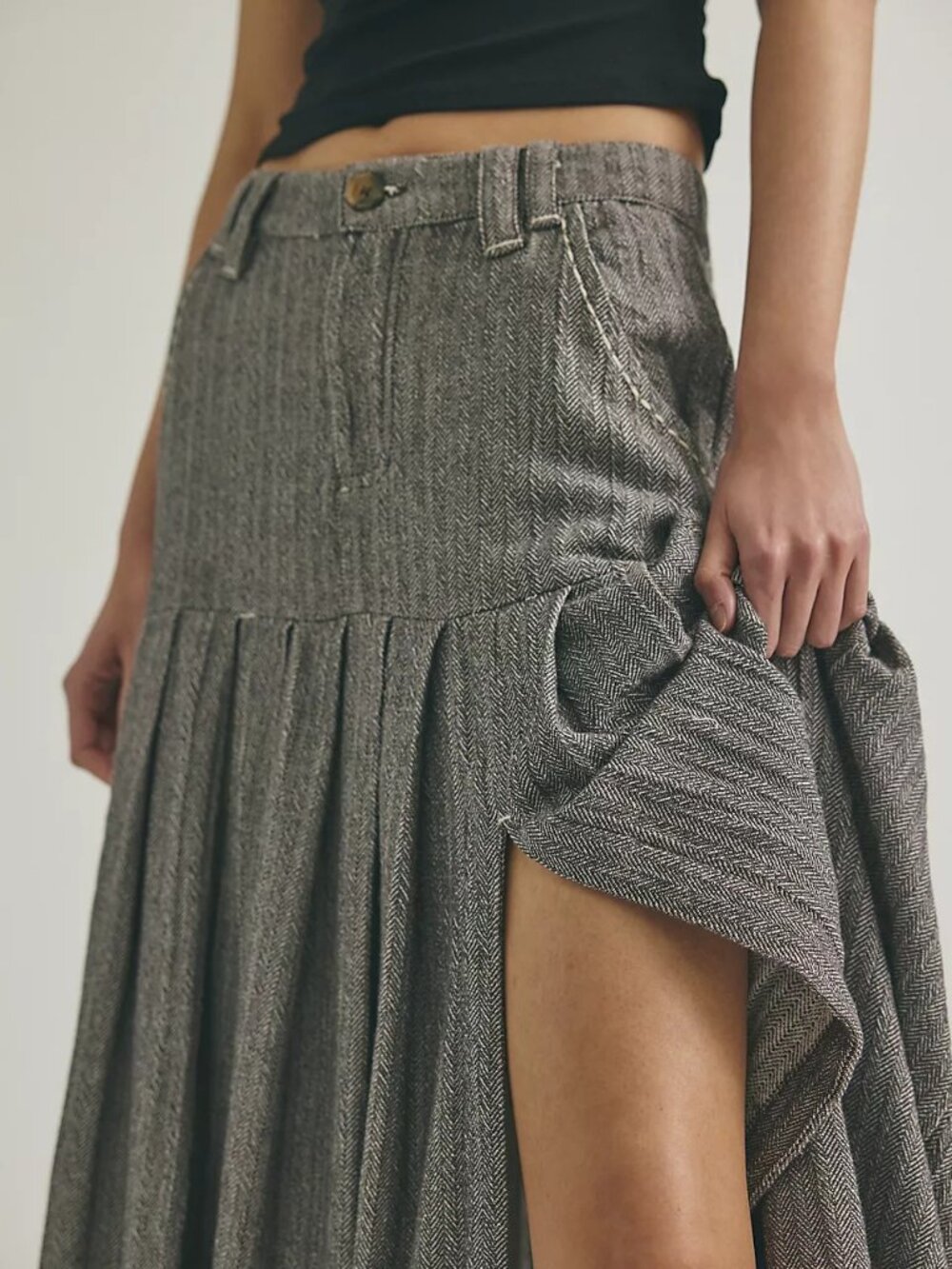 53rd Street Tailored Maxi Skirt